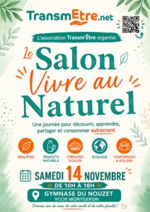 SALON bien-être : SAMEDI 14/11, à Montgeron (91)